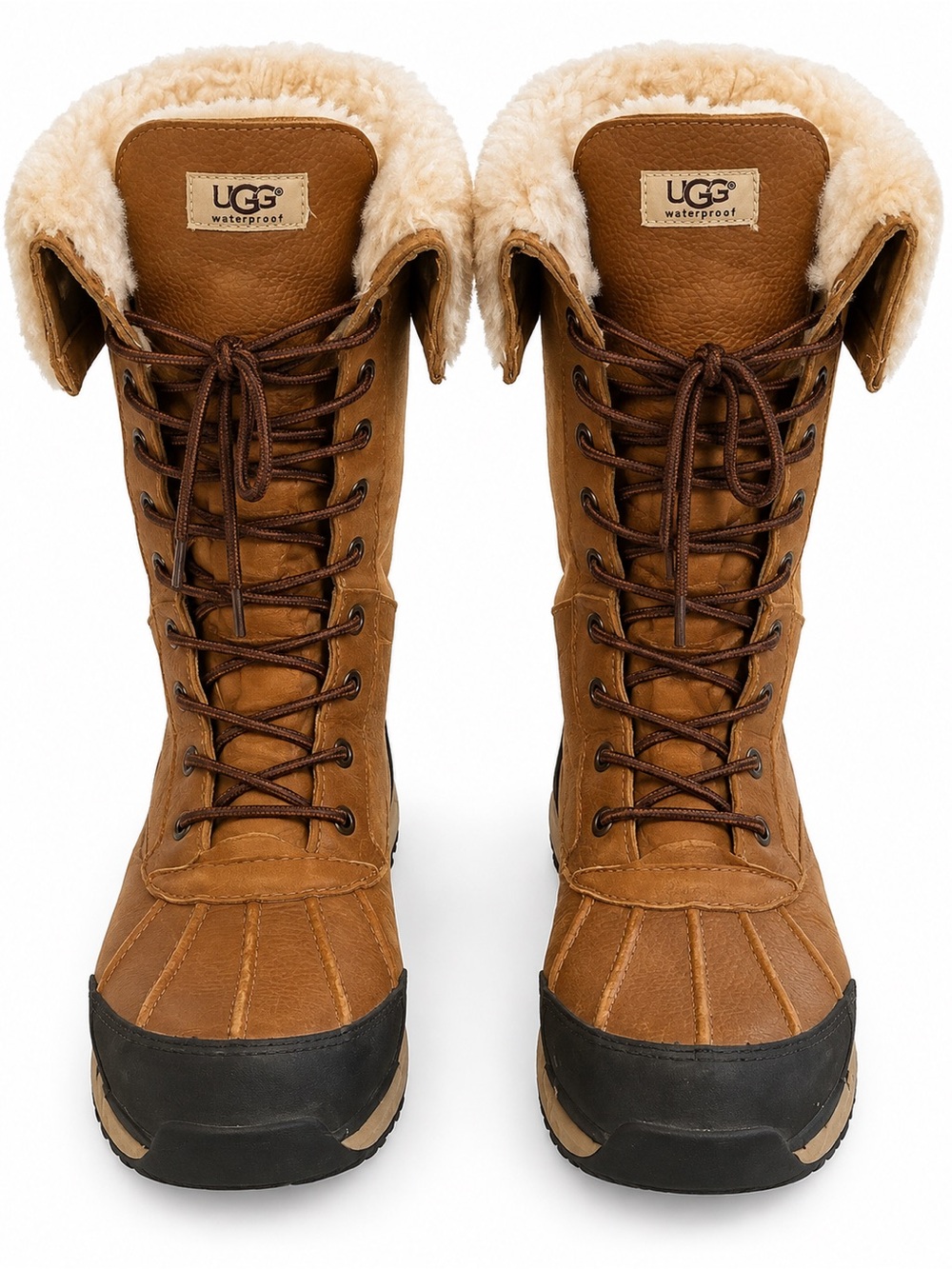 UGG Women's Chestnut Lace-Up Waterproof Winter Boots with Shearling